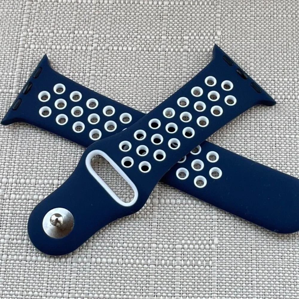 Replacement Sport Strap for iWatch Blue Tone Band Size 38/40mm